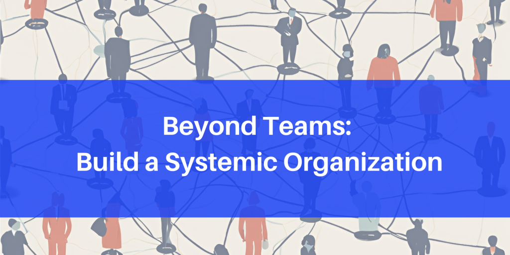 beyond teams: build a systemic organization