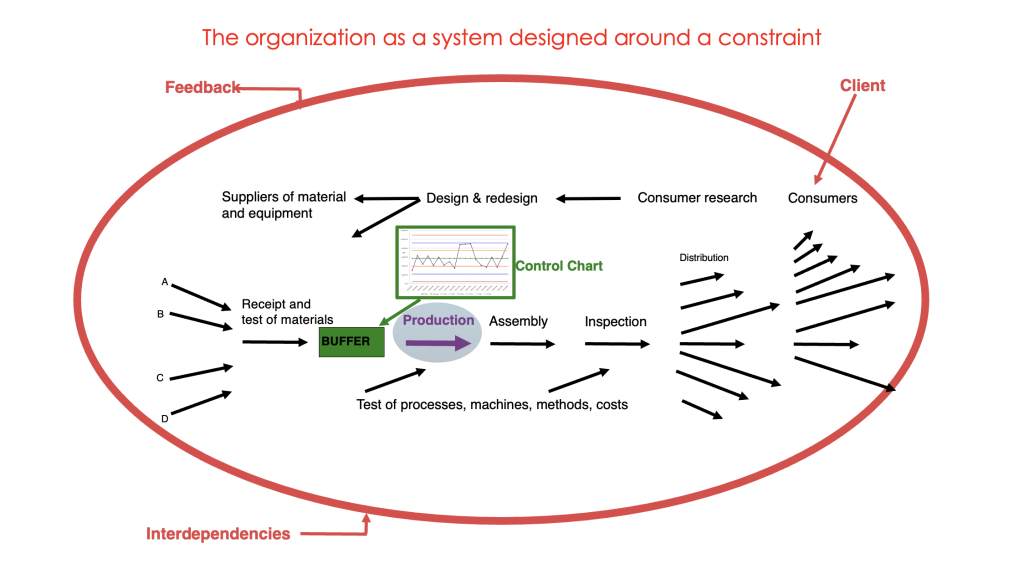 the organization as a system designed around a constraint