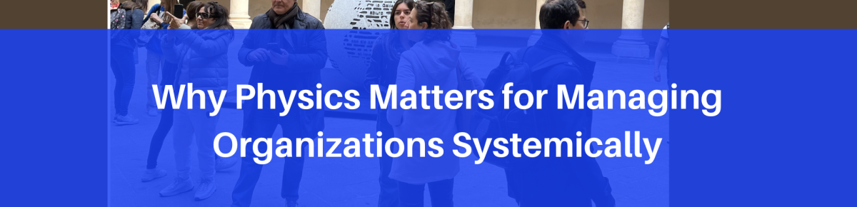 Why Physics Matters for Managing Organizations  Systemically